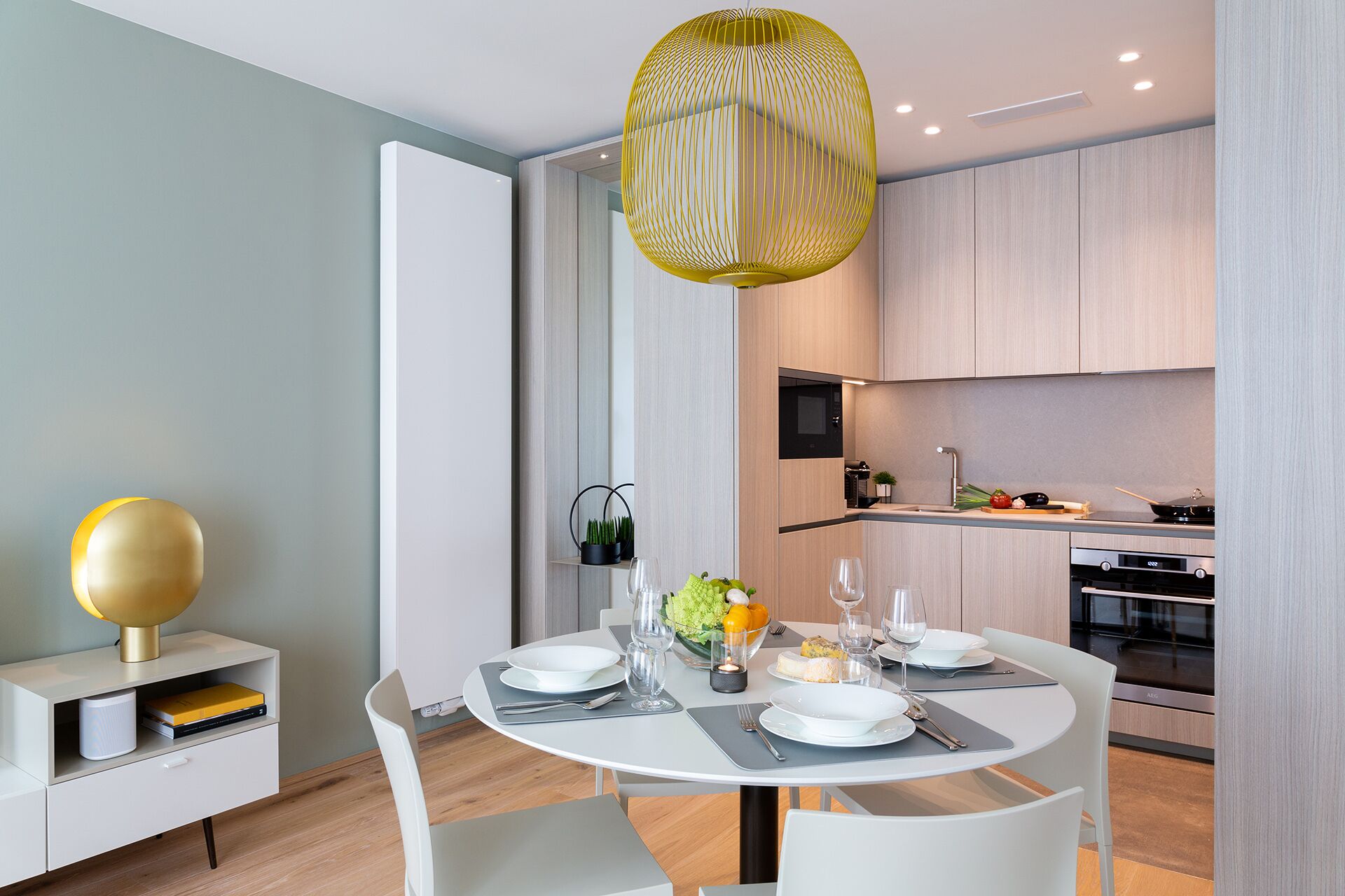 Premier Apartment, 2 Bedrooms | Private kitchen | Fridge, microwave, stovetop, espresso maker