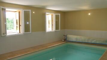 Indoor pool, a heated pool