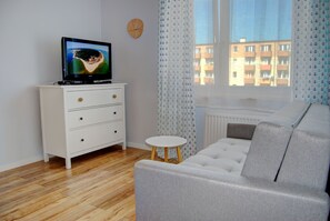 Apartment | 1 Schlafzimmer, Bügeleisen/Bügelbrett, kostenloses WLAN, Bettwäsche
