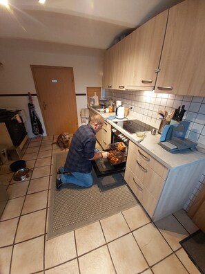 Kühlschrank, Ofen, Herdplatte, Geschirrspüler