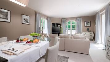 Villa, Private Pool | Living area | Flat-screen TV