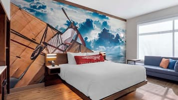 Premium bedding, pillowtop beds, desk, free cribs/infant beds