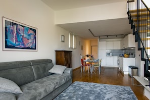 Apartment, 3 Bedrooms | Living area