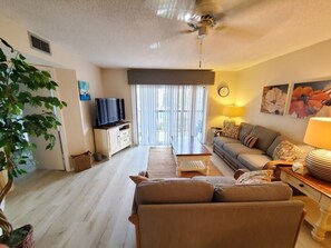 Condo, Multiple Beds, Balcony, Ocean View | Living area | 40-inch TV with digital channels - 2 Bed, 2 Bath, Upgraded, Ocean & Pool View - Ocean Village Club O25 (St. Augustine)