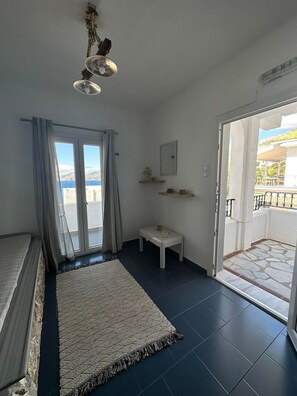 Appartement, vue mer | Coin séjour