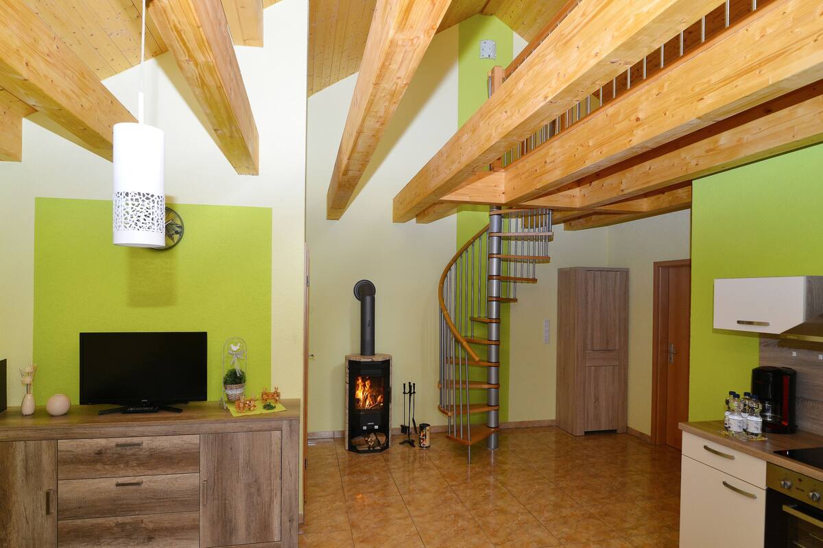 Apartment, Private Bathroom, Garden View | Interior