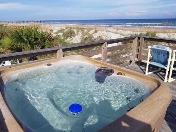 Ferienhaus, Mehrere Betten, Whirlpool, Meerblick | Wellness