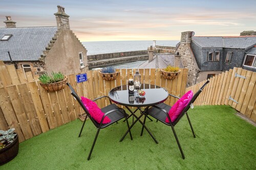 Amazing sea & harbour views of the Moray Firth North Aberdeenshire Scotland.