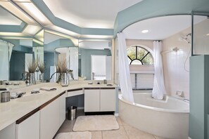 Hair dryer, towels