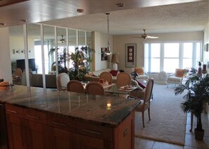 Condo, Multiple Beds, Balcony, Ocean View | Private kitchen | Fridge, microwave, stovetop, dishwasher - 3 Bedroom Oceanfront Luxury Condo - Sand Dollar Iii, 404 (St. Augustine)