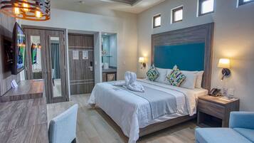 Habitación doble, accesible para personas con discapacidad (Habitación De Lujo) | Ropa de cama de alta calidad y edredones de plumas