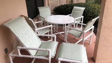 Condo, Multiple Beds, Patio, Pool View | Outdoor dining