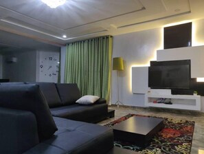 Living area - (Suite 5) 3 bedrooms serviced apartment in Victoria Island Lagos (Victoria Island)