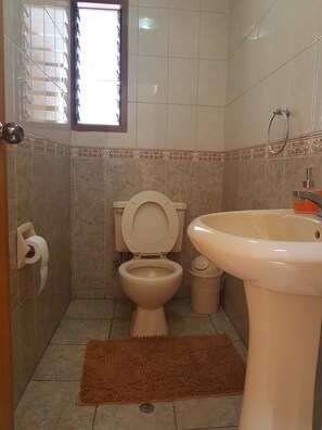 Sèche-cheveux, serviettes fournies, papier toilette