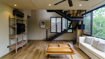 Exclusive Apartment, 3 Bedrooms, Private Pool | Living area | 32-inch Smart TV with digital channels
