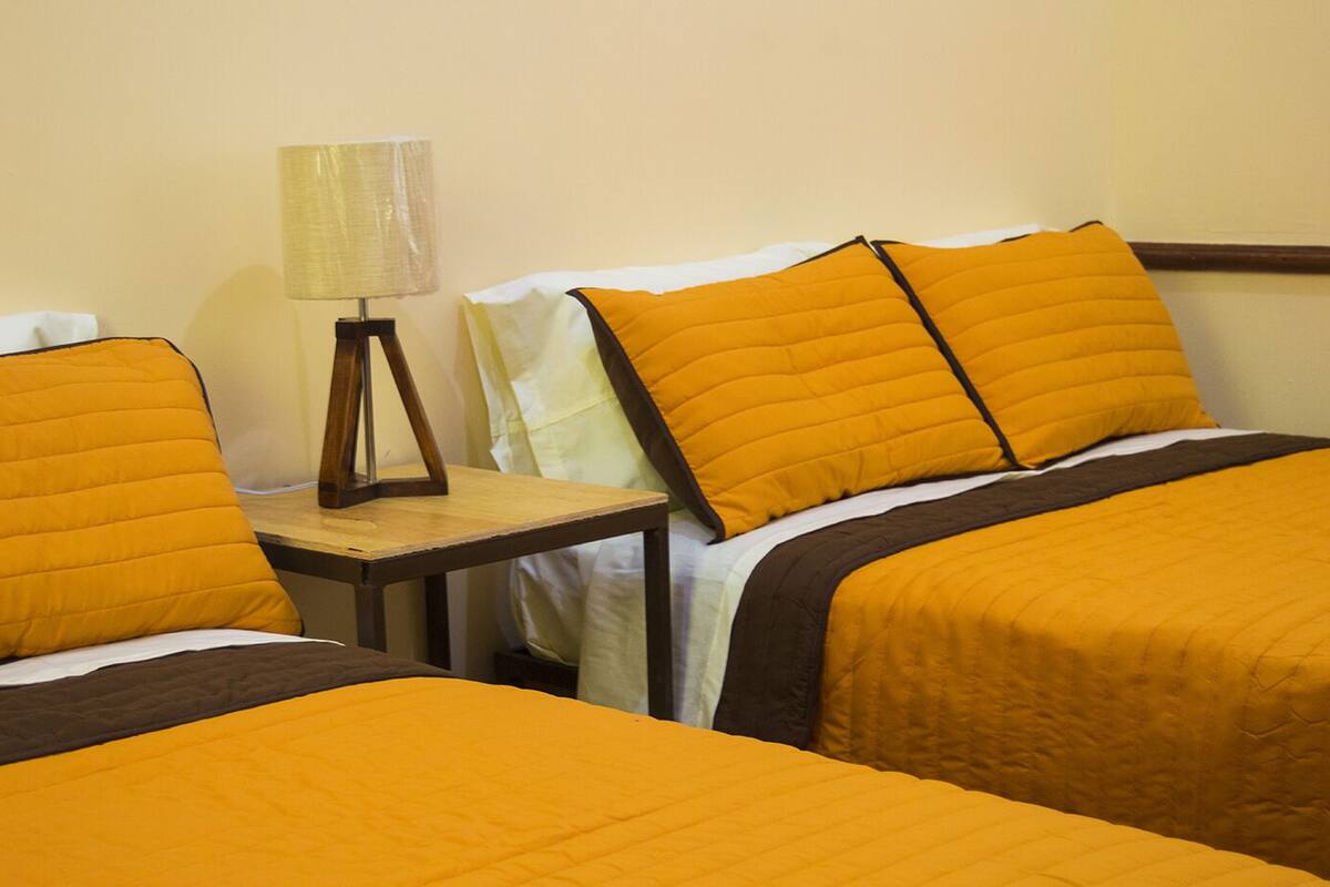 Blackout curtains, bed sheets
