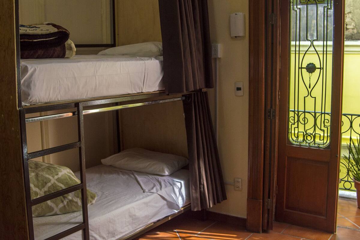 Blackout curtains, bed sheets