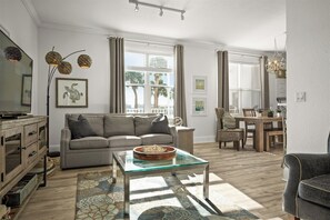 Smart TV, DVD player, books