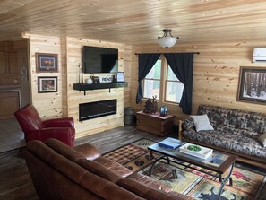 Smart TV, foosball, stereo