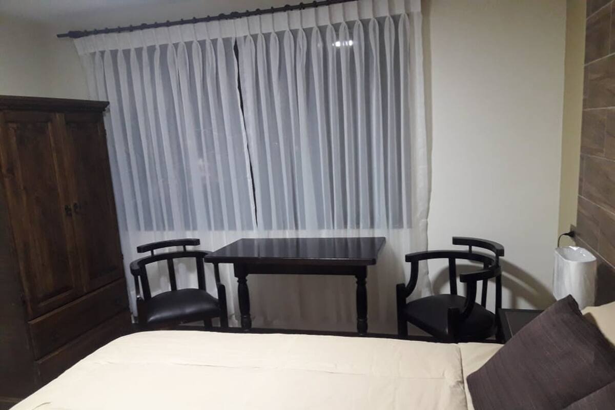 Family Studio Suite | Egyptian cotton sheets, premium bedding, down comforters, desk