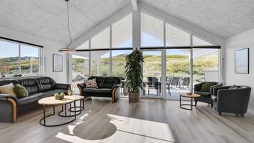 TV, fireplace, foosball, table tennis