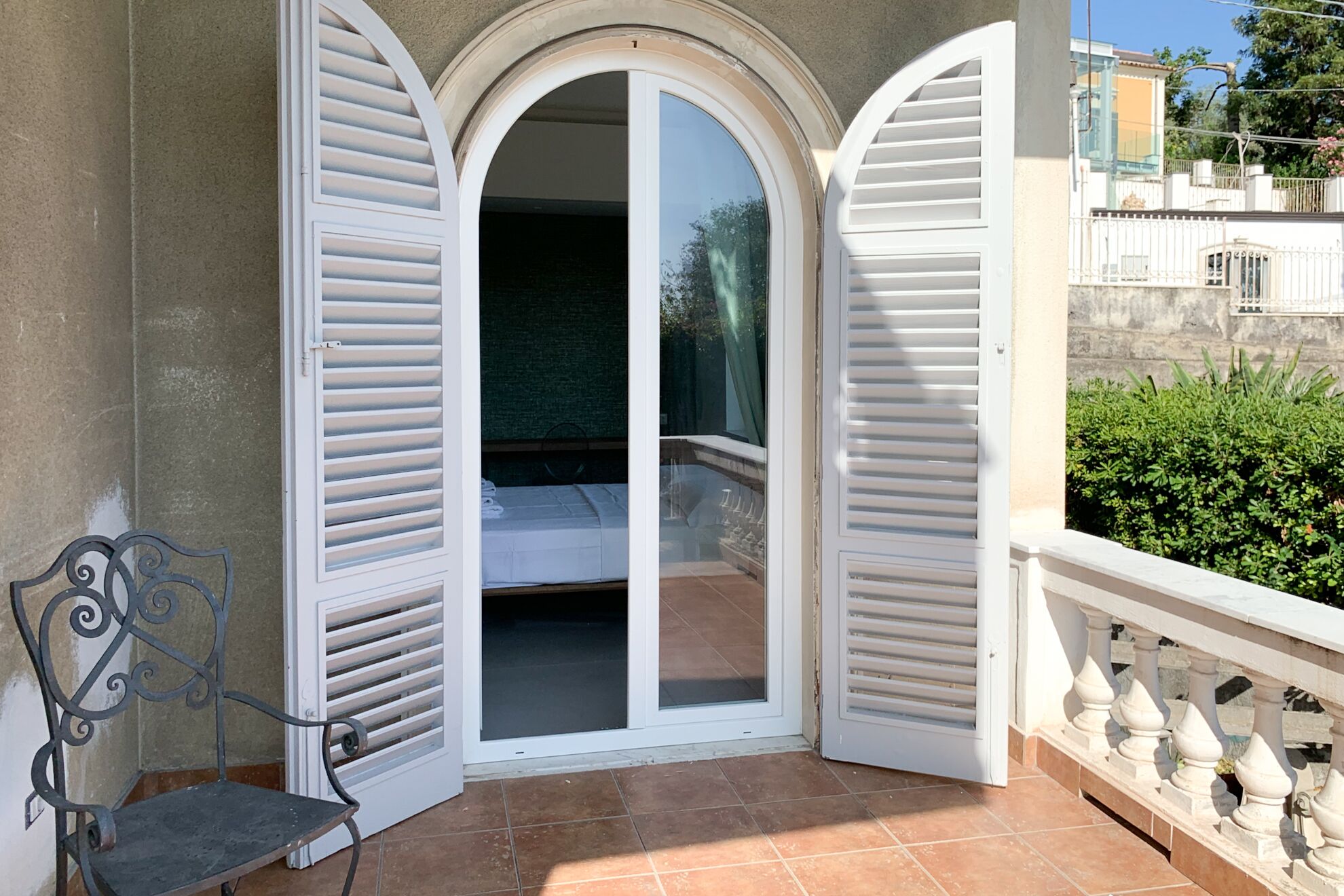 Kahden hengen huone, terassi, näköala puutarhaan | Terassi/patio