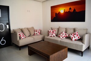 Coin salon dans le hall