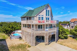 Exterior - S’mores & Shores - Dog Friendly Oceanview Home w/ Saltwater Pool & Hot Tub (Waves)