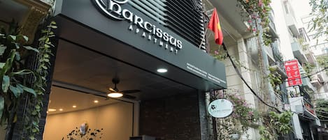 Framhlið gististaðar