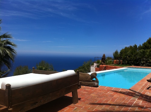 Luxusvilla Avy 7 Schlafzimmer, 7 Bäder, 14 bis 16 Personen, bester Sonnenuntergang Ibiza