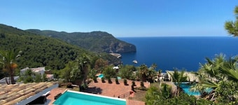 lyxvilla kan Avy 7 sovrum, 7 badrum, 14 till 16 personer, bÀsta solnedgÄngen Ibiza