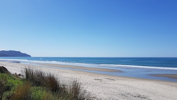 Beach nearby, sun-loungers