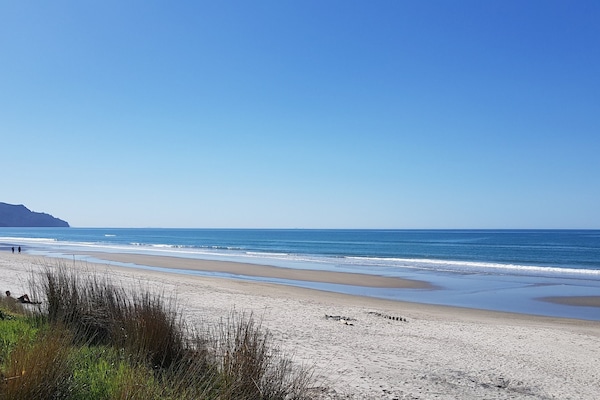 Beach nearby, sun-loungers