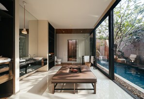 Villa Grand, 1 letto king | Bagno | Vasca e doccia separate, set di cortesia gratuito, asciugacapelli