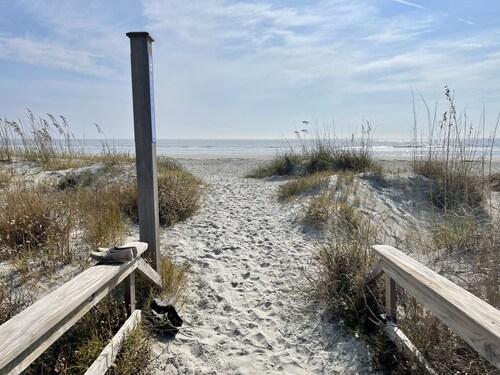 Coastal Elegance. Poolside. Just steps from the beach! Cards available.