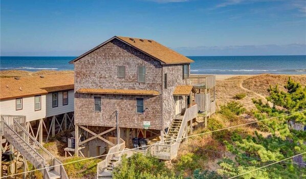 Exterior - 7592- Barefoot Blessings, Pet Friendly Oceanfront Avon Abode (Avon)