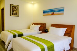 Habitación panorámica con 2 camas individuales, 2 camas individuales | Ropa de cama hipoalergénica, colchones viscoelásticos, caja fuerte