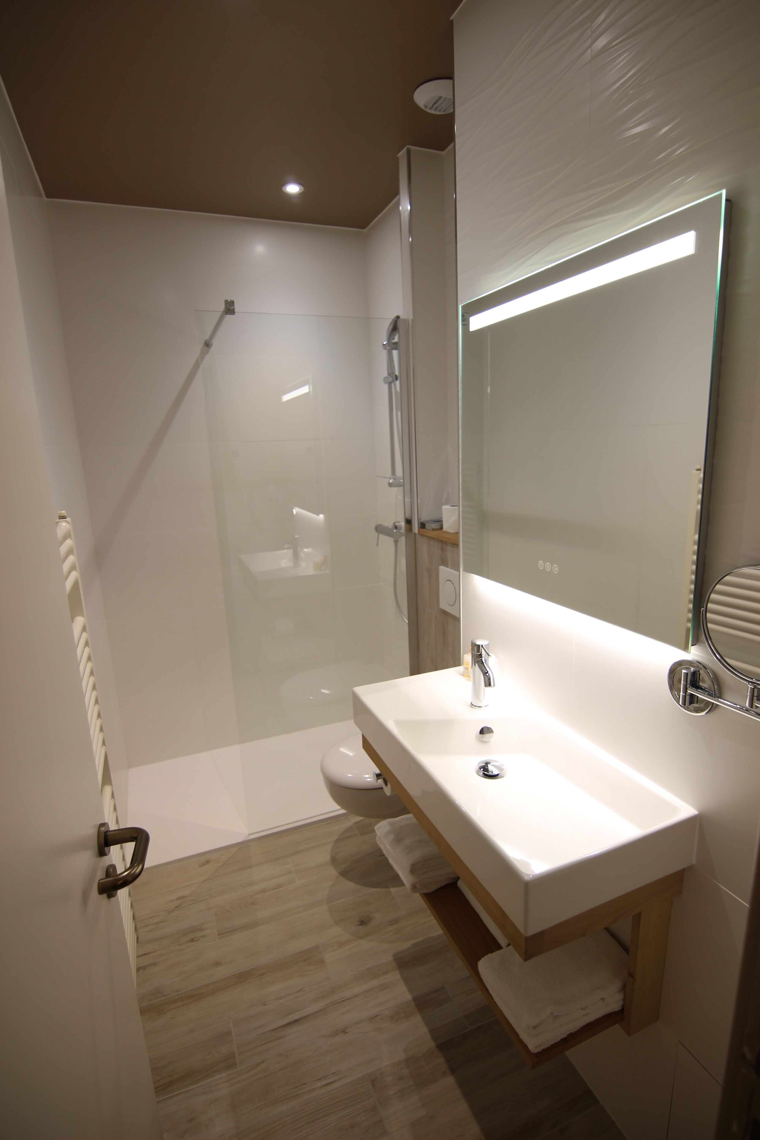 free toiletries, hair dryer, towels