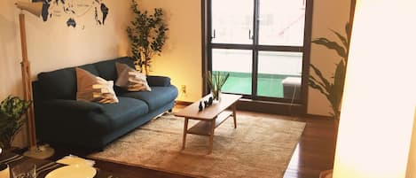 Huoneisto, 1 makuuhuone | Olohuone | Taulutelevisio