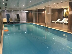 Indoor pool, a heated pool - ORBI PALACE BAKURIANI is 4 star apart hotel - one of the best places in Georgia (Bakuriani)