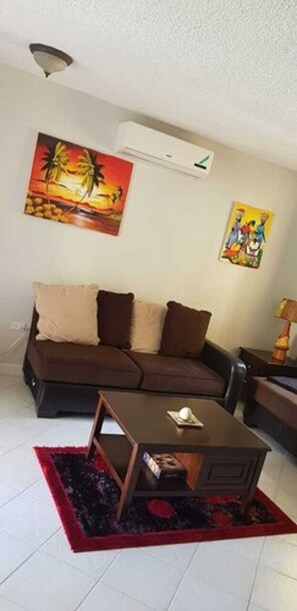 Basic Apartment | Living room | Flat-screen TV - Mystic Mountain apartment (Ocho Rios)