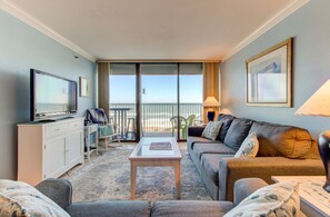 Flat-screen TV, DVD player, offices