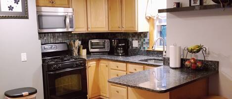 Fridge, microwave, toaster