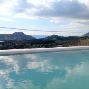 Outdoor pool - Villa Anasa - Panoramic sea view, peacefulness & private pool. (Mariou, Rethimno)