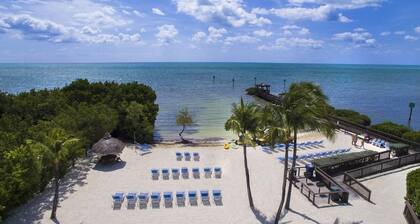 Panoraamanäköala merelle rauhallisessa trooppisessa ympäristössä