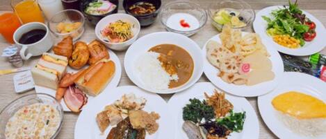 朝食ビュッフェ