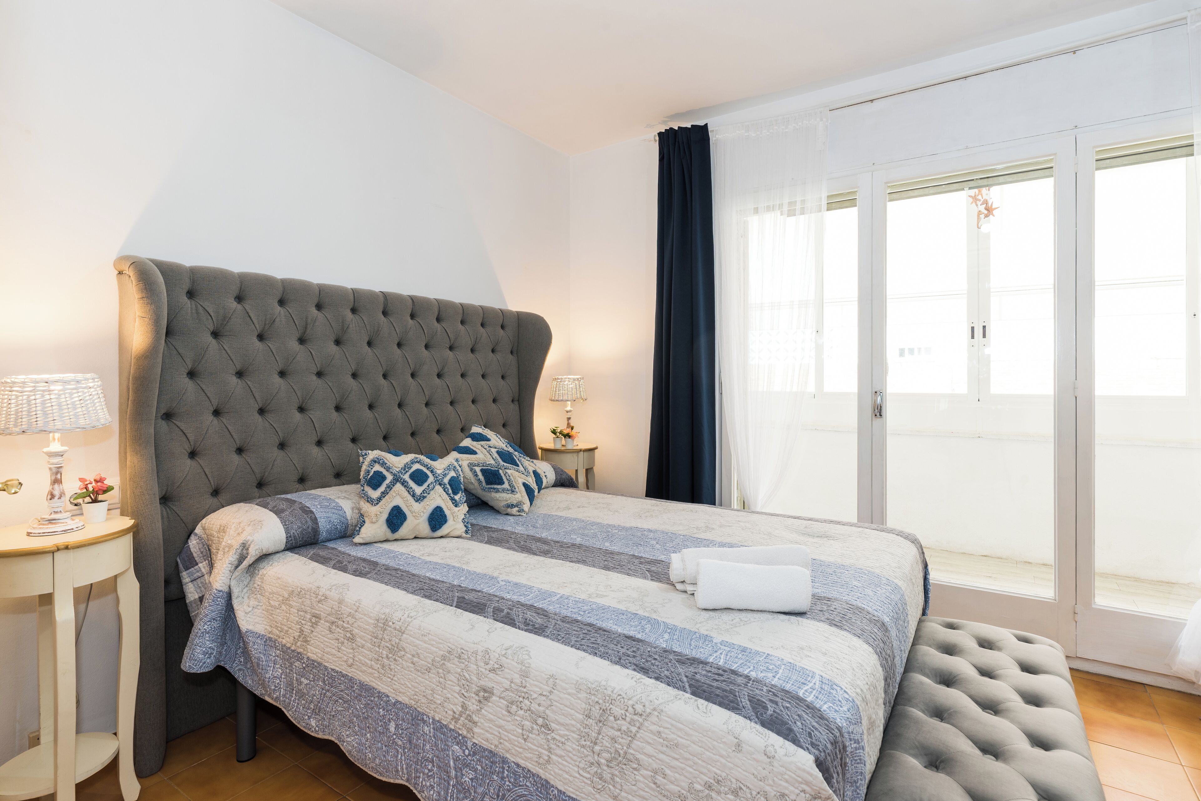 3 bedrooms, desk, iron/ironing board, travel crib