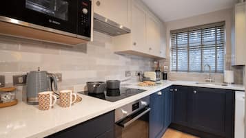 Microwave, oven, coffee/tea maker, toaster
