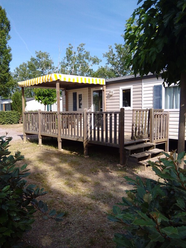 Terrace/patio - 4 * mobile home near the beach (Vic la gardiole)