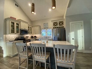 Fridge, microwave, oven, stovetop - EXCLUSIVE AT THE BEACH: Private Pool, Golf Cart, Avail Book Now!! (Captiva)